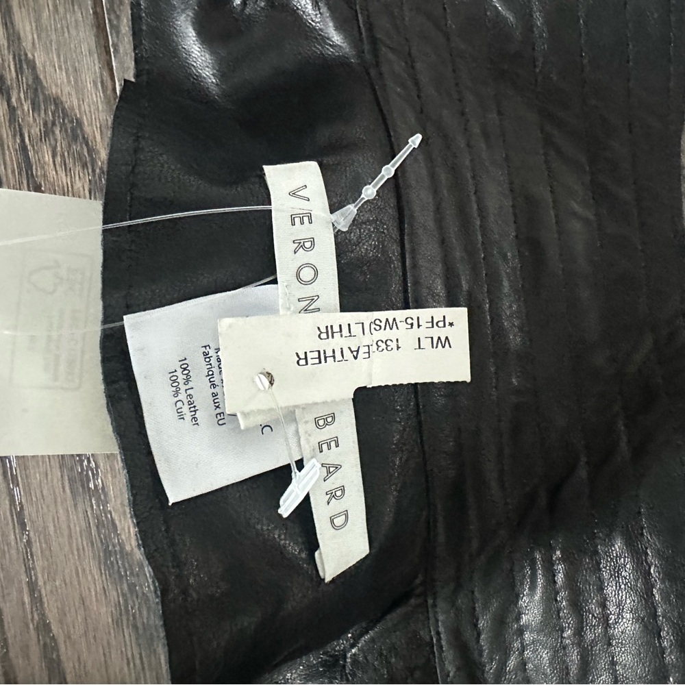 Rare Veronica Beard Leather Moto Dickie - Picture 7 of 8